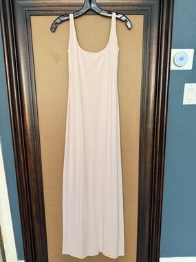 Laundry By Shelli Segal Light Blush Maxi Jersey Slip Dress